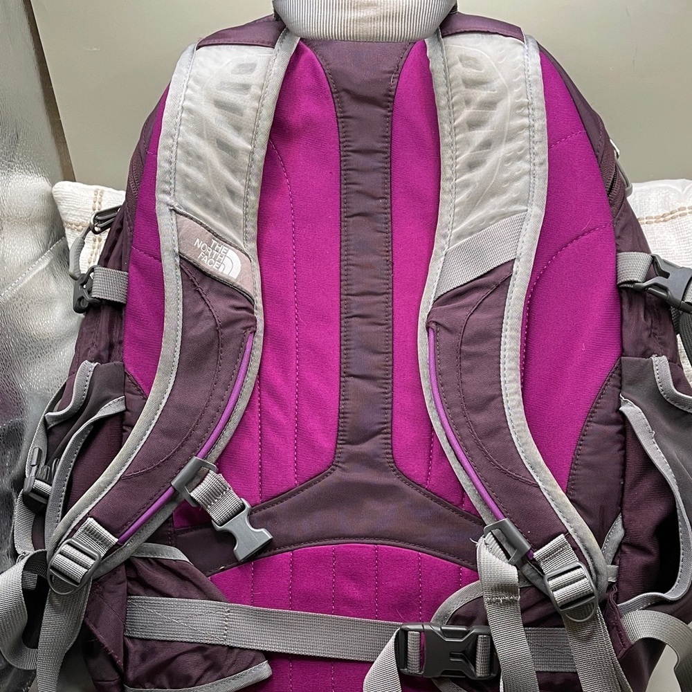 The North Face Surge Backpack in Purple and Gray 3 Pockets by North Face - Picture 2 of 9